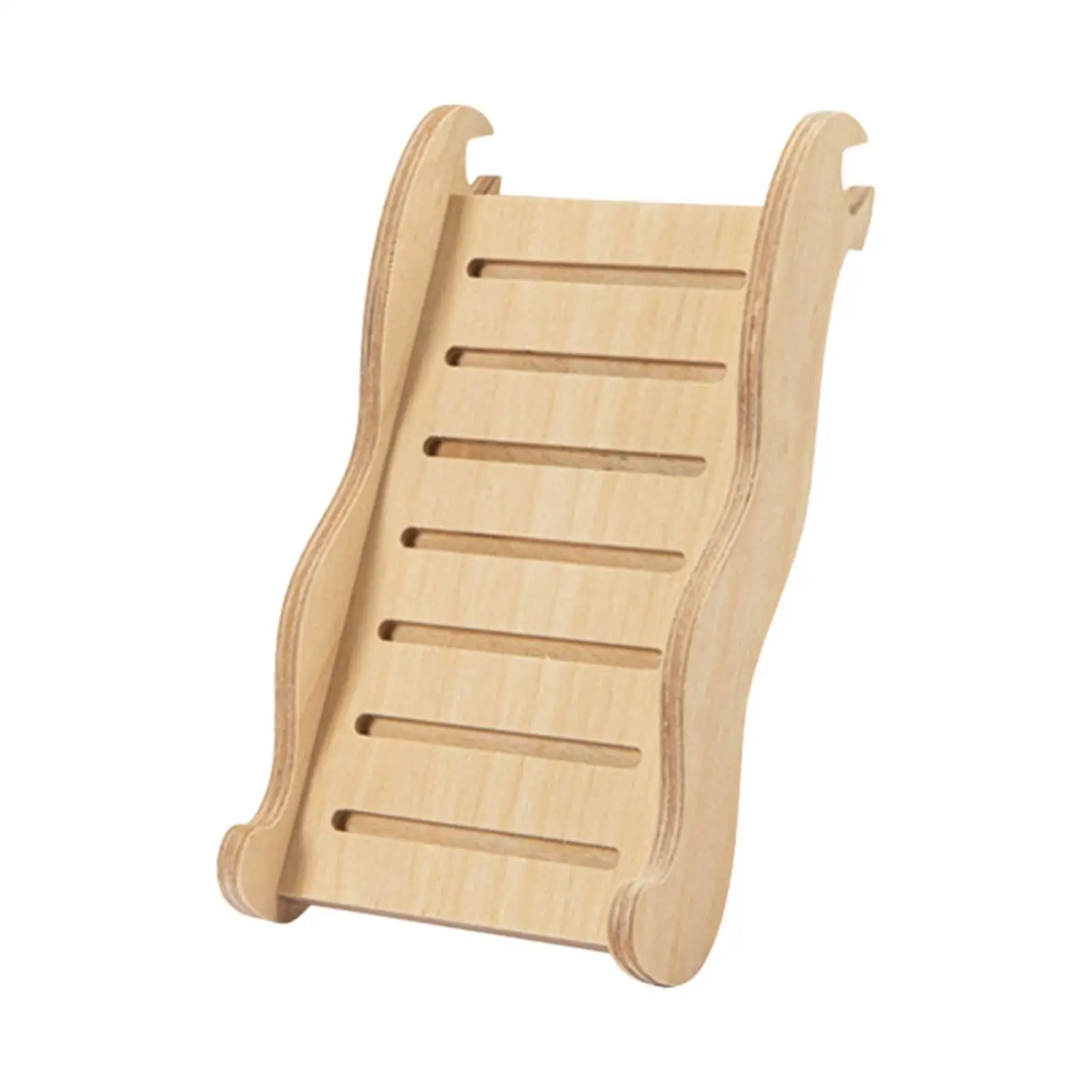 Wooden Hamster Ladder Stable Climbing Ramp Cage Bridge for Mouse Gerbil Bunny Hutch Small Pet Habitat Decor view 2