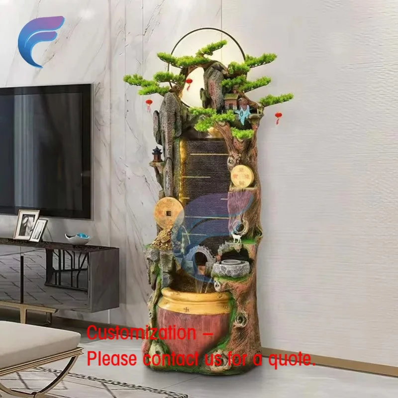 custom.BN2208 Home Landscape Decoration Waterfall Fountain Cascading Feature