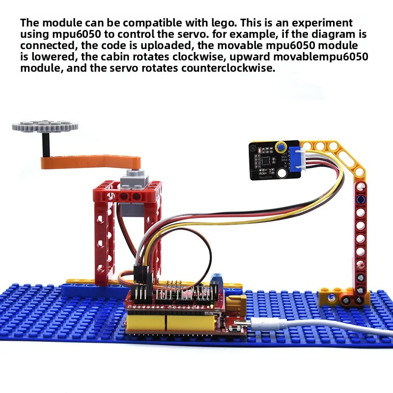 MPU6050 Modul Sensor Enam Sumbu 3D Sudut 3 Sumbu Akselerasi Giroskop