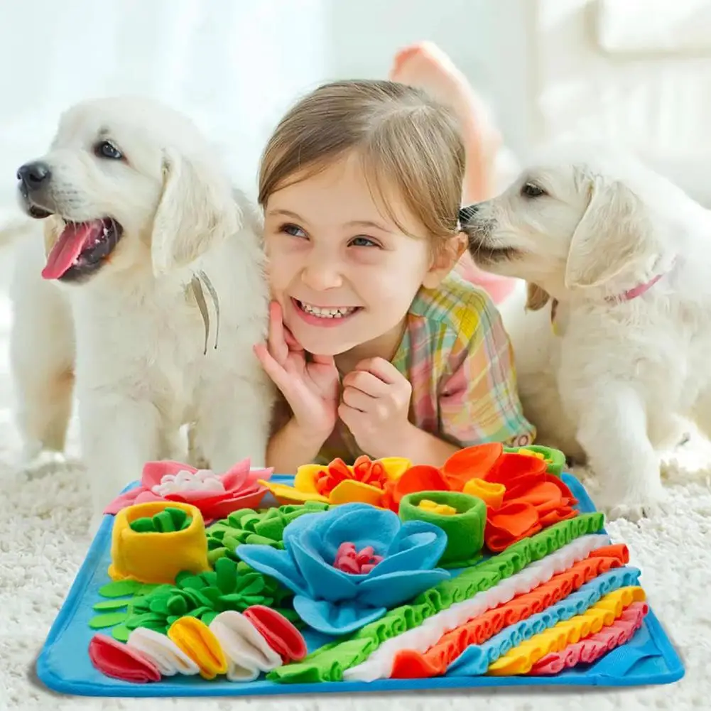 Tapis de jeu à renifler pour animaux de compagnie, jouet de puzzle pour chien, polymères à renifler, chargeur lent, polymères à lécher pour animaux de compagnie, fiançailles d'enrichissement