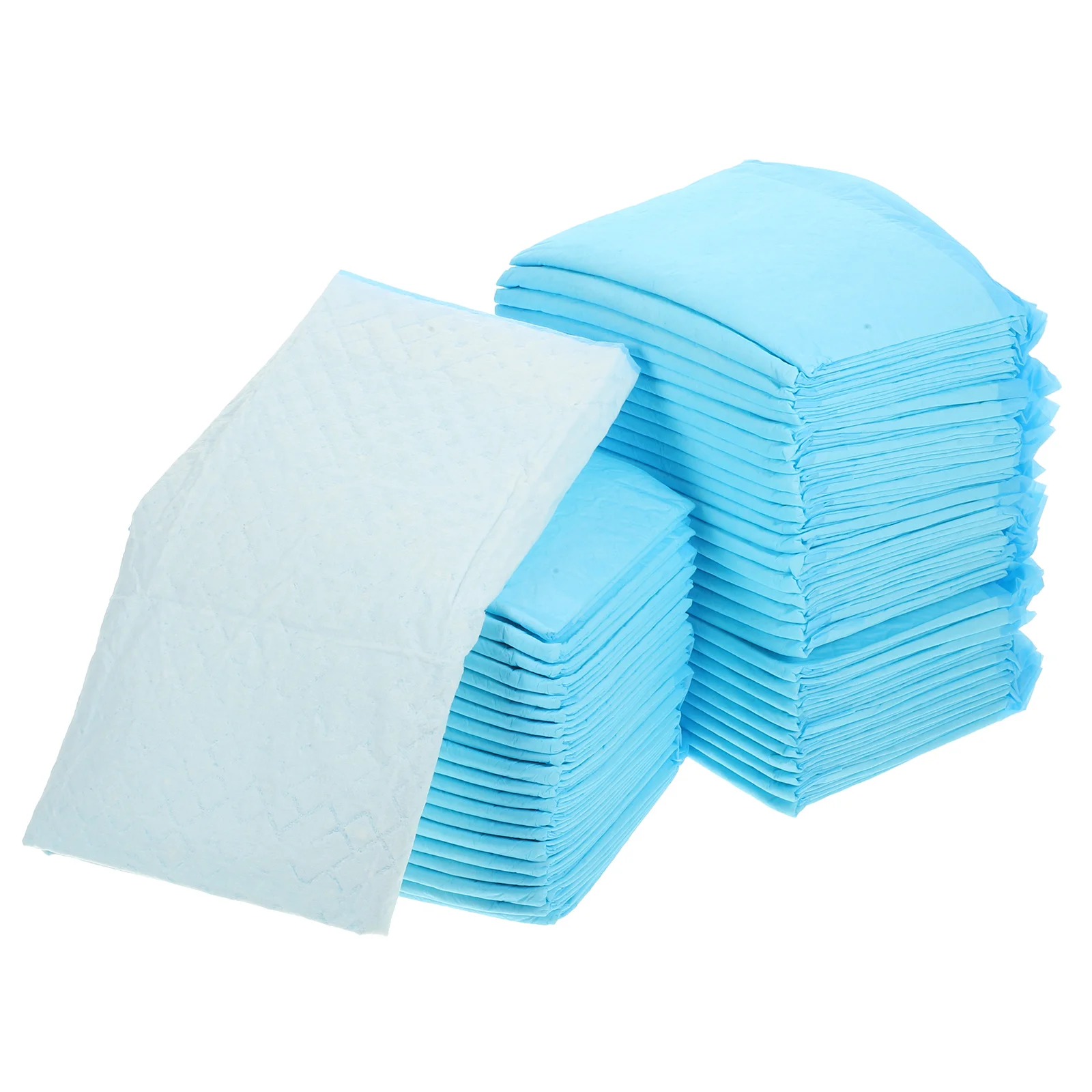 

100 Pcs The Dog Super Absorbent and Waterproof Puppy Pet Training Mats Pieces Child Pee Pads Non-woven Fabric Small