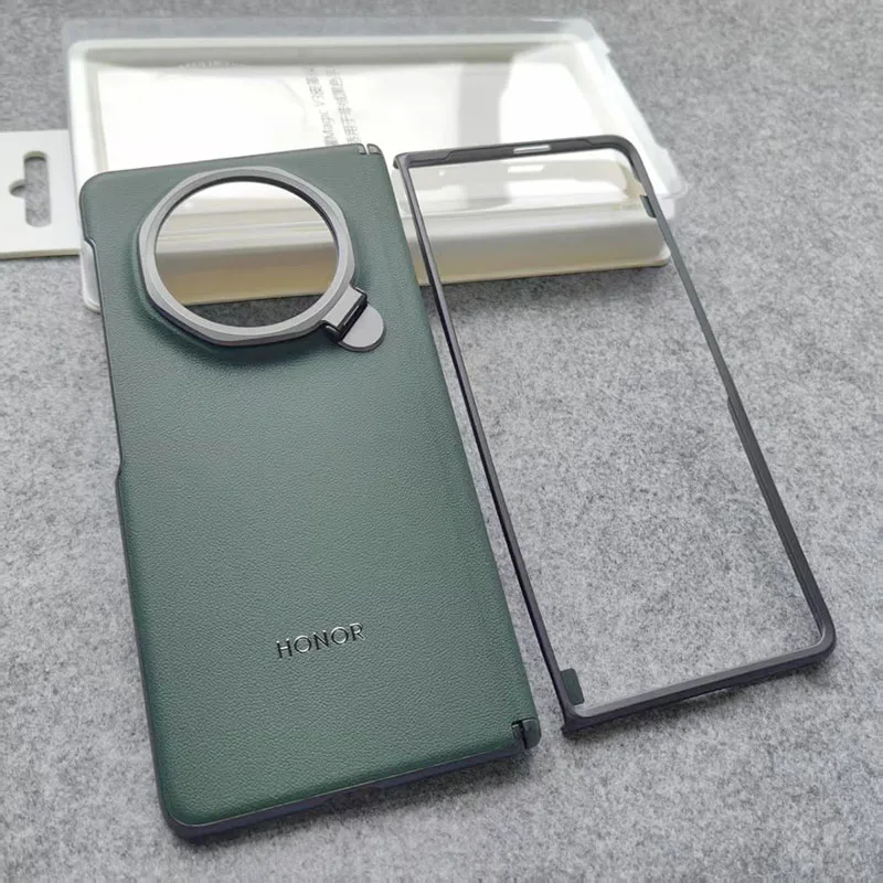 

Кожаный чехол для телефона Honor Magic V3 FCP-N49, тонкий противоударный задний чехол-бампер HONOR Magic V3 5G, защитный чехол из искусственной кожи