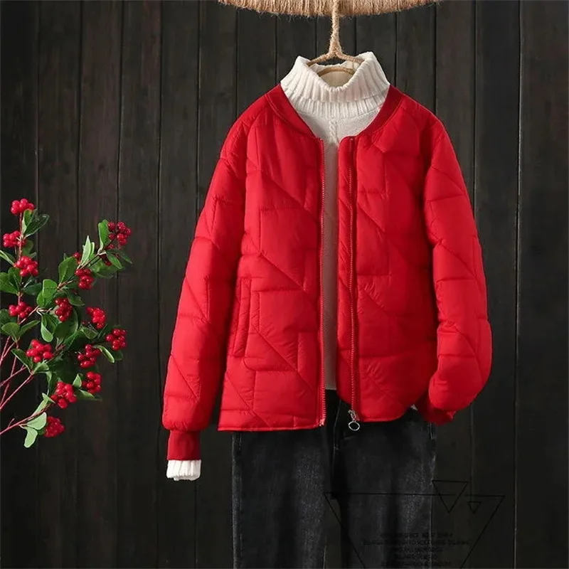 2024 neue Herbst Winter Parkas Mantel Jacke Frauen warme Puffer Jacke Harajuku Outwear lose lässige Baumwolle gepolsterte Weste koreanische Mäntel