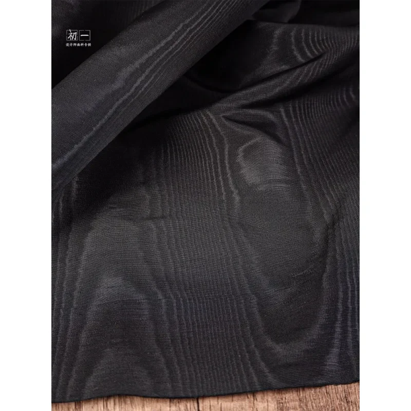 Moire Reflective Jacquard Fabric Corrugated Jacquard Texture Layer Coat Suit Overskirt Fashion Designer Fabric