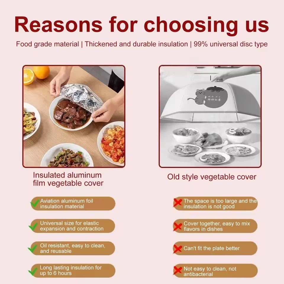 Household Food Grade Reusable Aluminum Foil Film For Heat Insulation And Heat Preservation Suitable For Oven Takeaway Picnic image 3