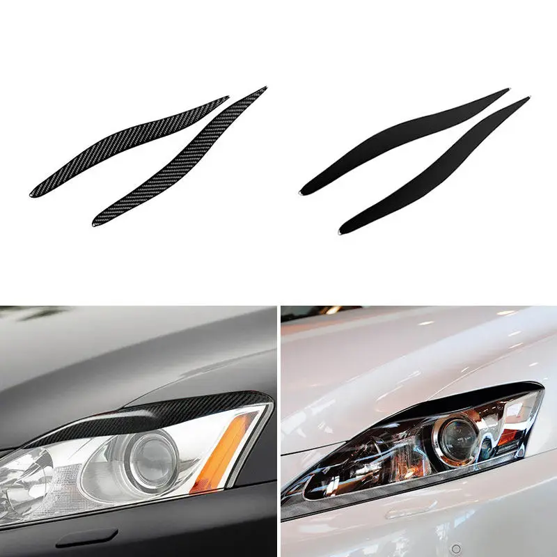 

Для Lexus IS250 IS300 2006 2007 2008 2009 2010 2011 2012 2 шт. автомобильные аксессуары наклейки передняя фара крышка для бровей отделка век