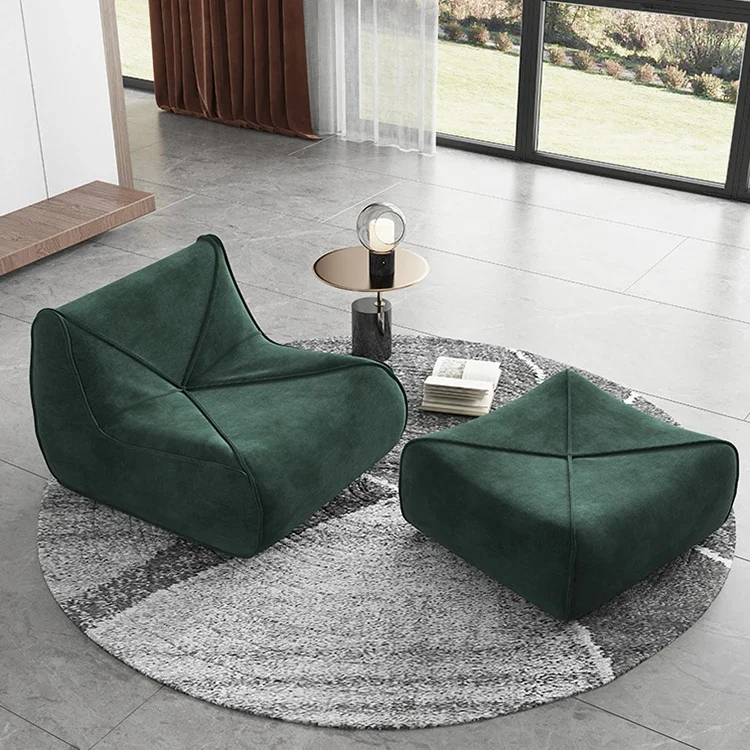 Velvet Fabric Single Sofas Lounge Living Room Furniture Leisure Set office