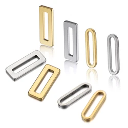 20pcs Stainless Steel Rectangle Frame Charms Pendants for DIY Jewelry Making Supplies