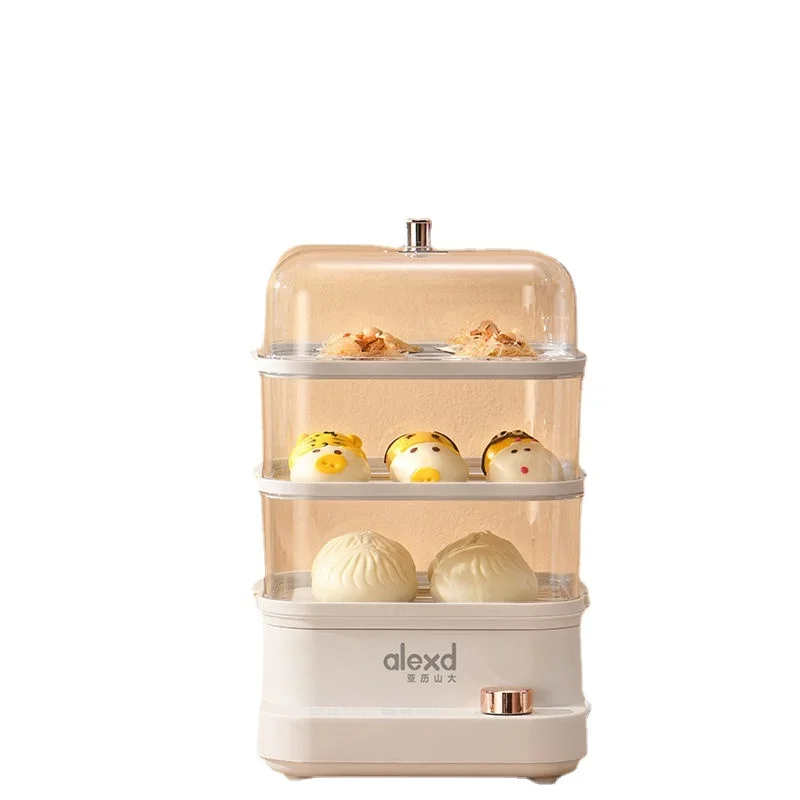 

Modern Electric Steamer Multi-Functional Small Three-Layer Large Capacity Steam Box Smart Electric Steamer Steamed Buns Artifact