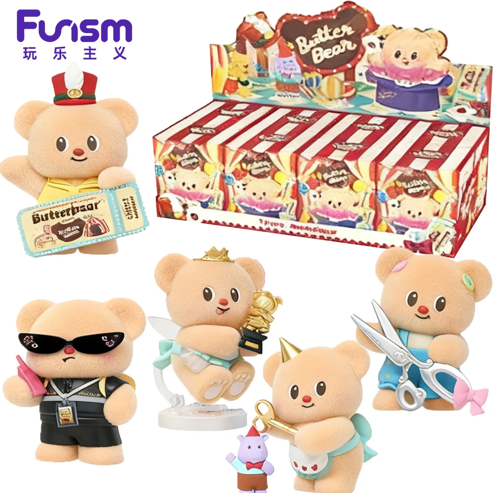 

New Original Funism Butter Bear Top-Tier Team Series Blind Box Cartoon Q-version Exquisite Anime Figures Model Toys Kids Gifts