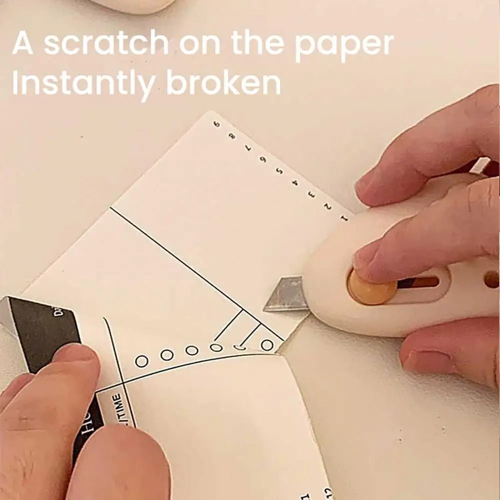 Child-safe Utility Cutter Mini Box Cutter Set for Mail Crafts Retractable Utility Knife Envelope Slitter Portable Package Opener