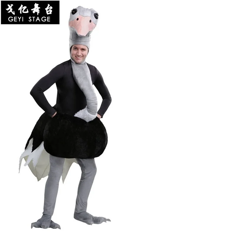 Carnaval Costumes for Adults Halloween Cosplay Bird Costumes Unisex Animal Ostrich Costume Funny Party Dress