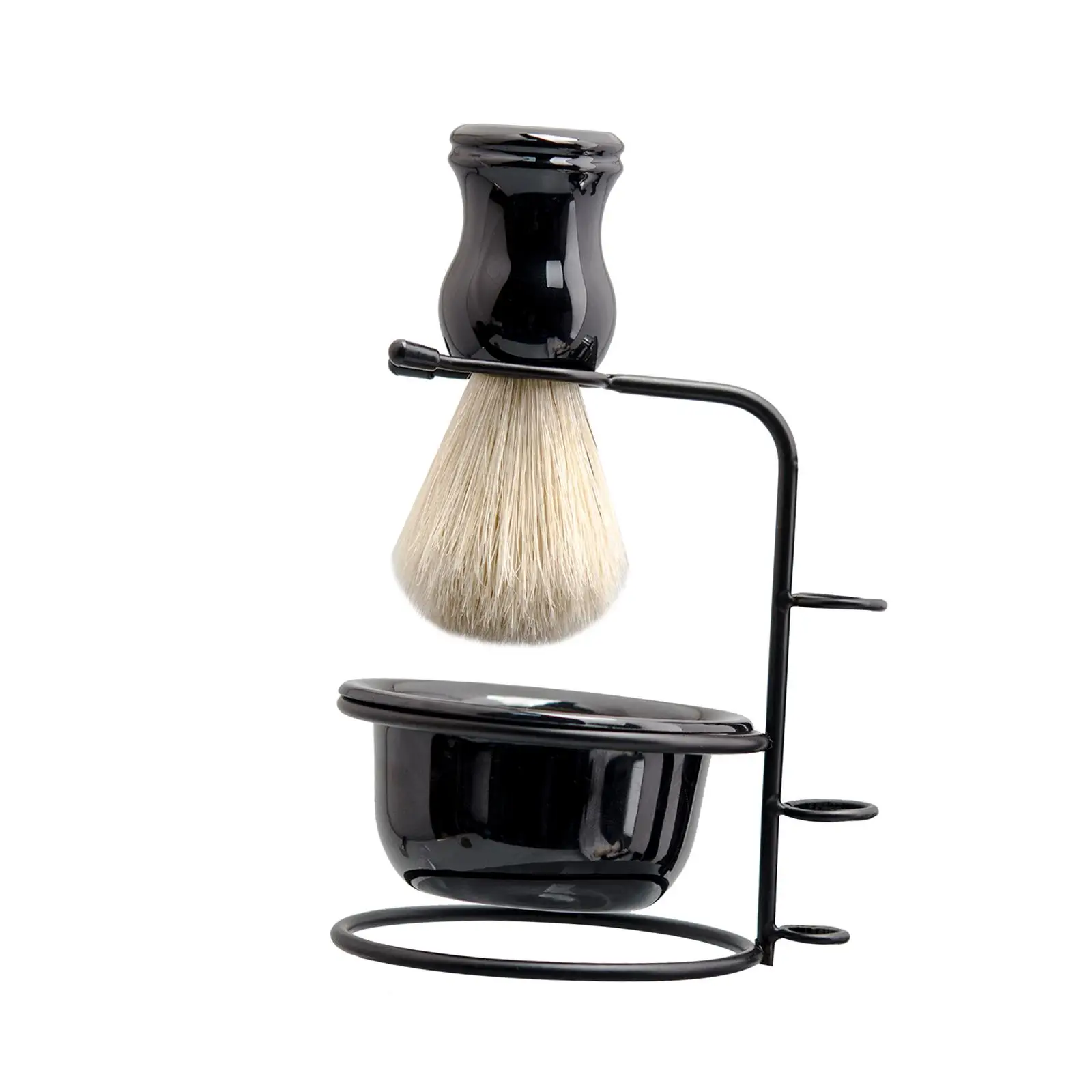 Kit da barba per uomo Elegante portasapone premium per tazza e pennello da barba