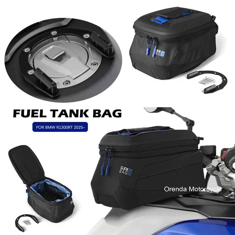 For BMW R1300RT R1300 RT R 1300 RT Quick Release Front Tank Bag Black Fuel Tank Bag Motorcycle Accessory for 2025 2026 Models