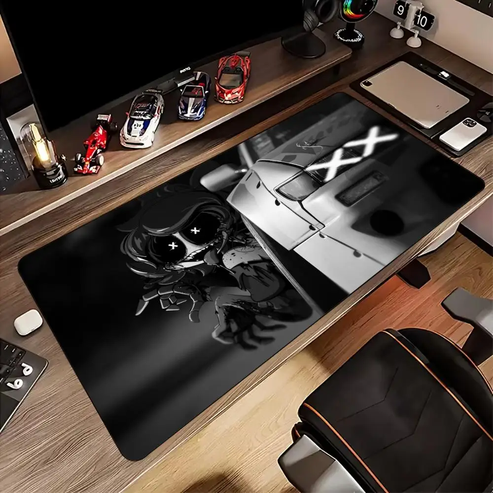 

Black and white art illustration Mouse Pad Desk Mat Gaming mat gamer pc accessories rubber anti-slip keypad Extended mouse pads