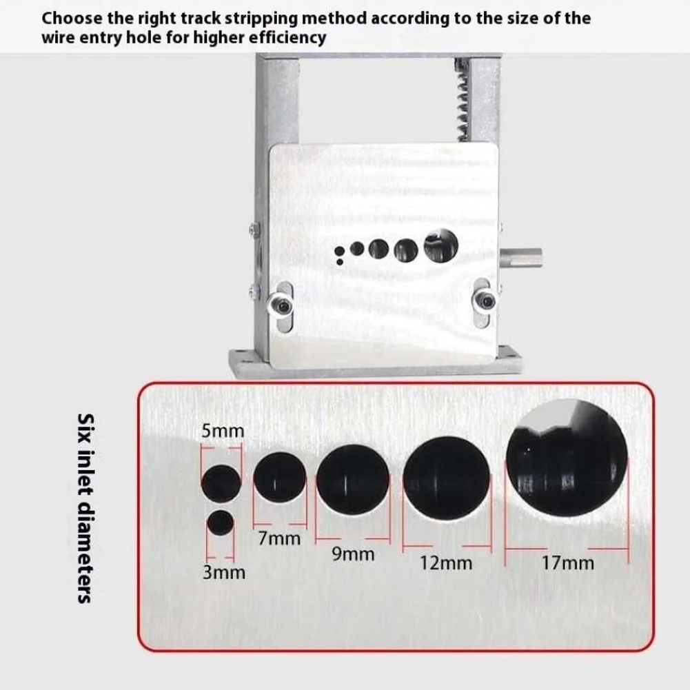 Multihole Wire Stripping Machine Dual Drive Manual and Electric for Copper Cable with Six Hole Five Track System