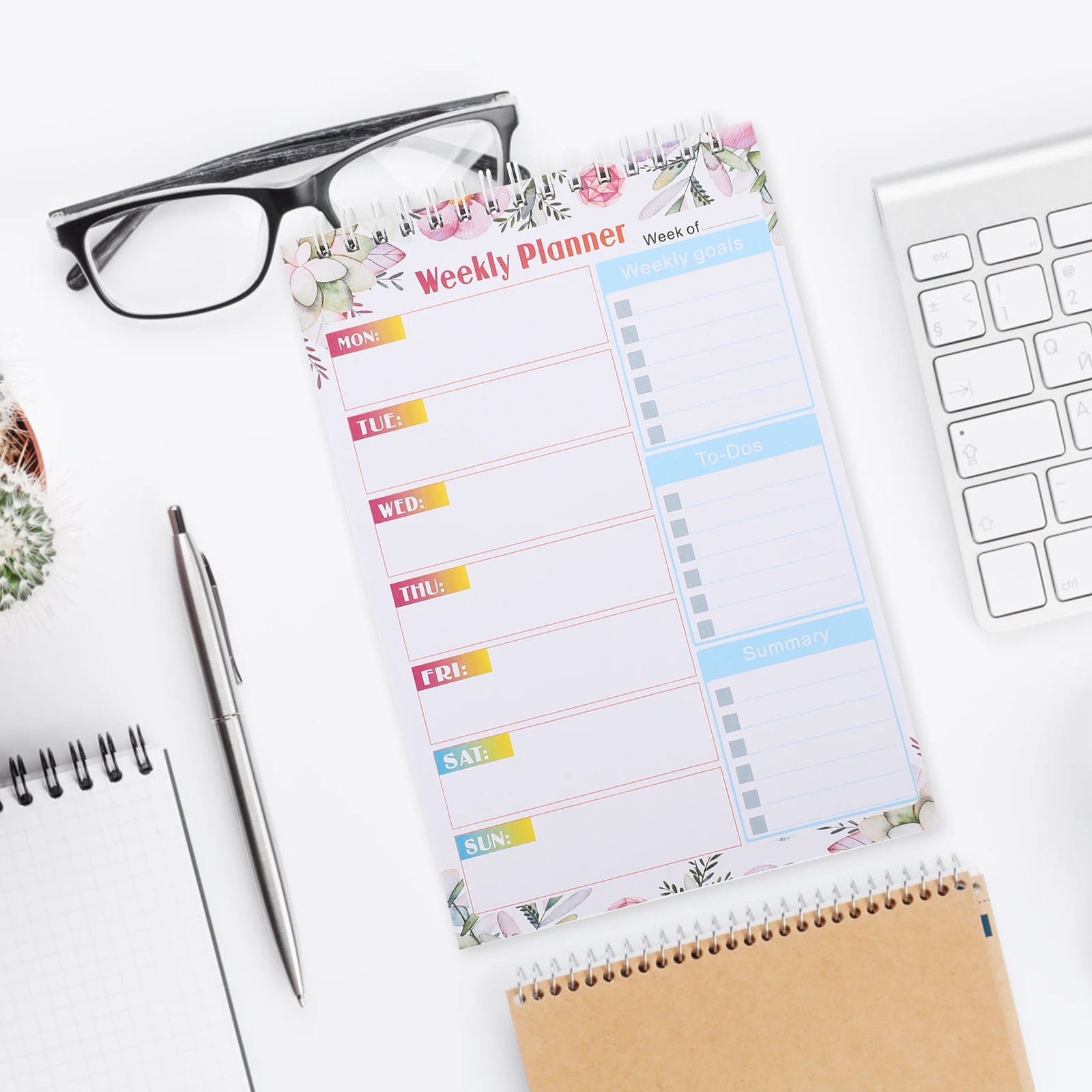 

Spiral Notepad Memo Pad Schedule Notebook To Do List Grocery Planner Thick Paper Daily Desk Planner Meal Planning Pad Note Book