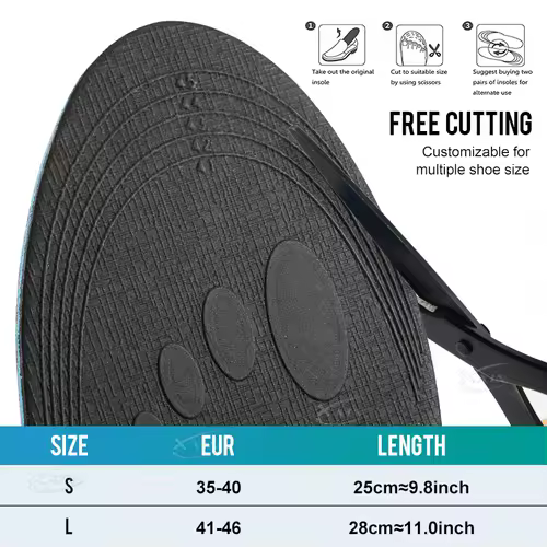 【Xxin】Arch Support Insole Orthopedic Insole Men Women Sport Shoe Insert Flat Foot Shoe Pad Size35-46 - Image 3