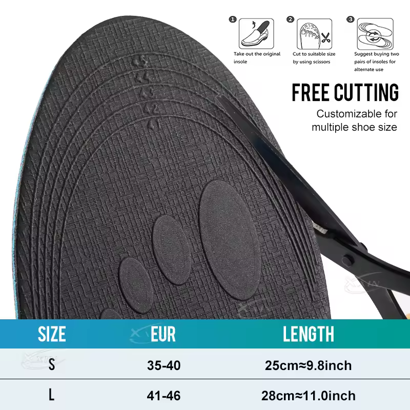 【Xxin】Arch Support Insole Orthopedic Insole Men Women Sport Shoe Insert Flat Foot Shoe Pad Size35-46 - Image 3