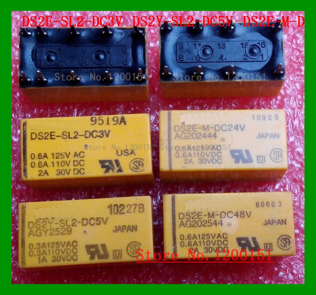 DS2E DS2E-SL2-DC3V DS2Y-SL2-DC5V DS2E-M-DC24V DS2E-M-DC48V relay DIP-10