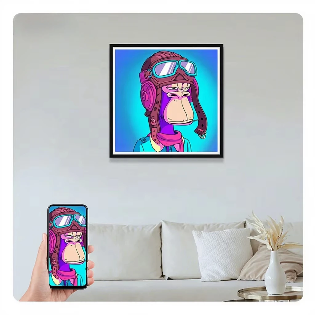 Digital art screen smart electronic picture NFT display square screen digital photo frame