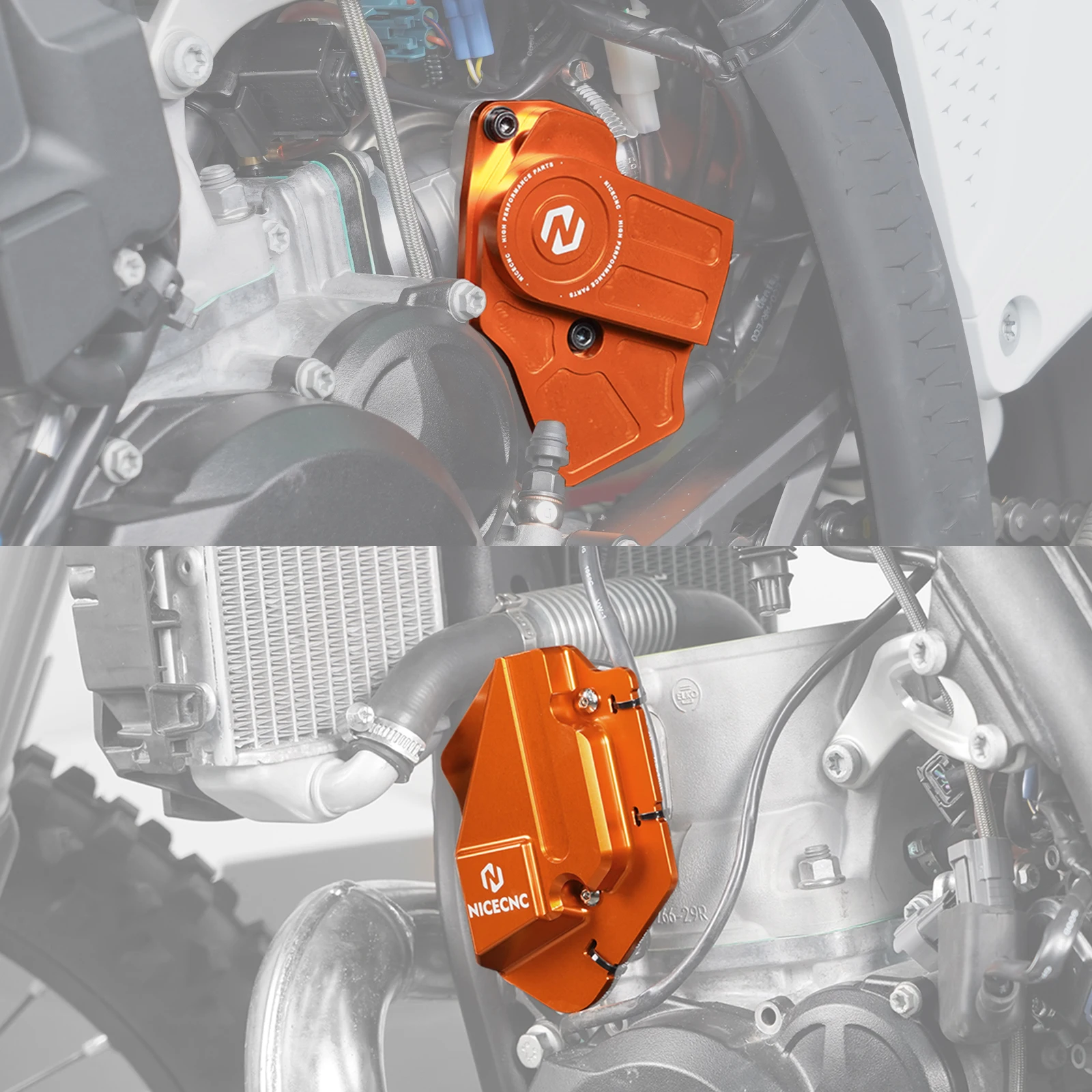 2024-2025 ل KTM EXC 300 TBI EXC 250 XCW 250 XC-W 300 ل Husqvarna TE 300 250 اليسار غطاء صمام الطاقة و TPS خنق الجسم الحرس