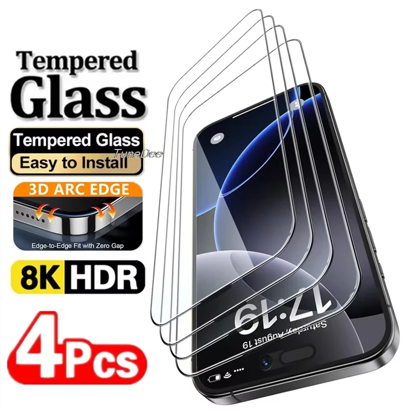 1-4PCS Gehärtetem Glas Für Xiaomi 15T 14T 13T 12T 11T Pro 5G 9H Schutz Glas Film Screen Protector Xiaomi15T 15TPro 11 Lite