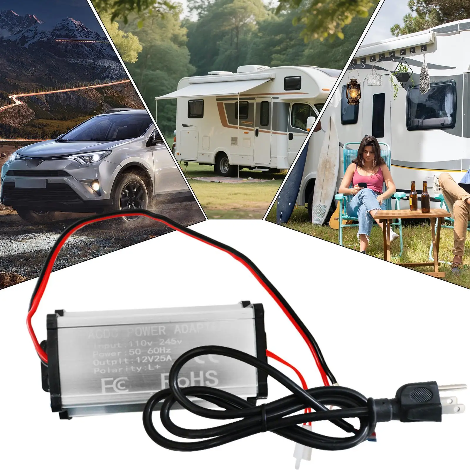 

12V Power Supply for Diesel Heater 220V AC to 12V DC Converter Plug & Play, Specially for RV, Camper Van, Truck & Home Use