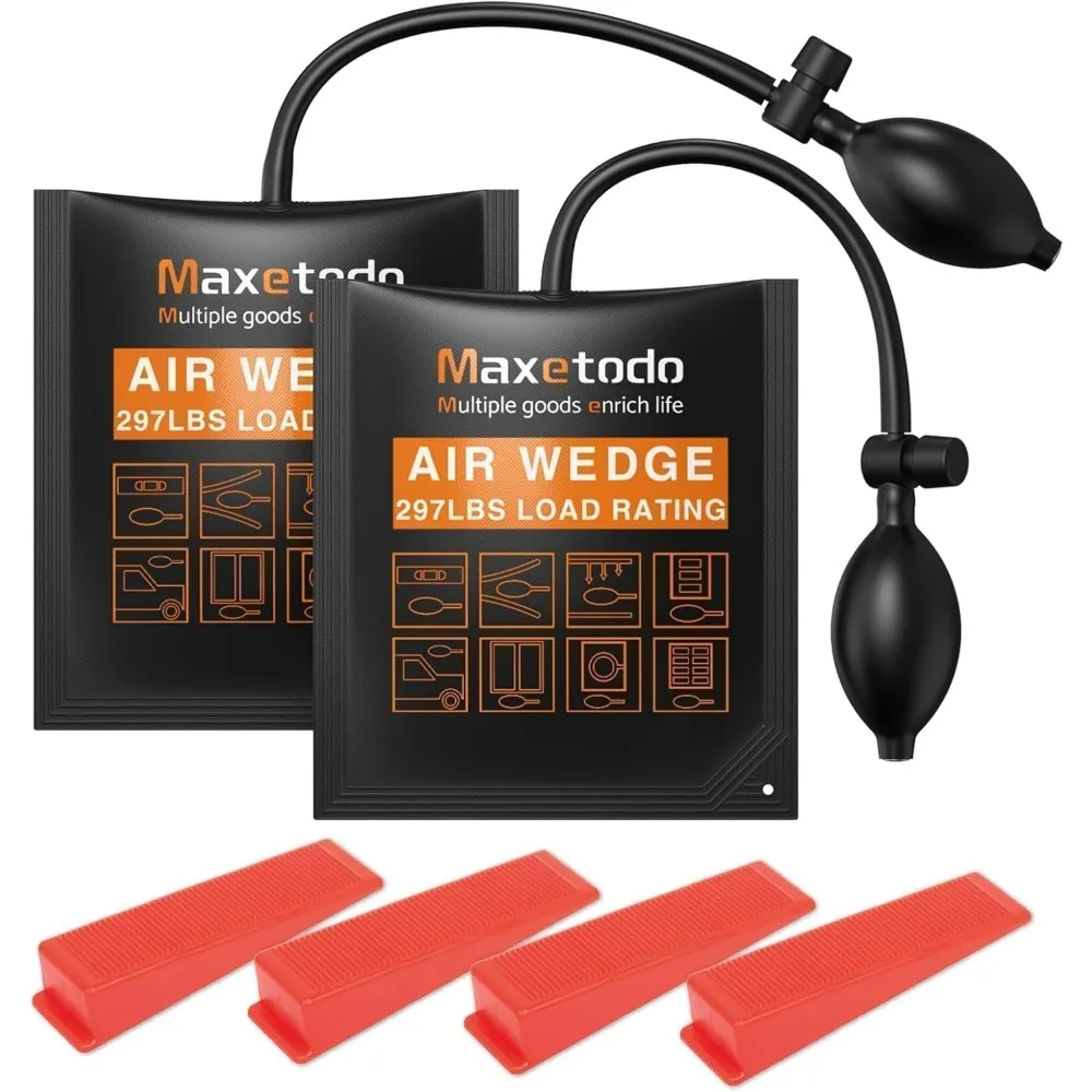 

2 шт. воздушные мешки на танкетке, надувной клин с воздушной прокладкой, воздушные надувные подушки, надувная подушка для подъема тяжелой мебели до 4