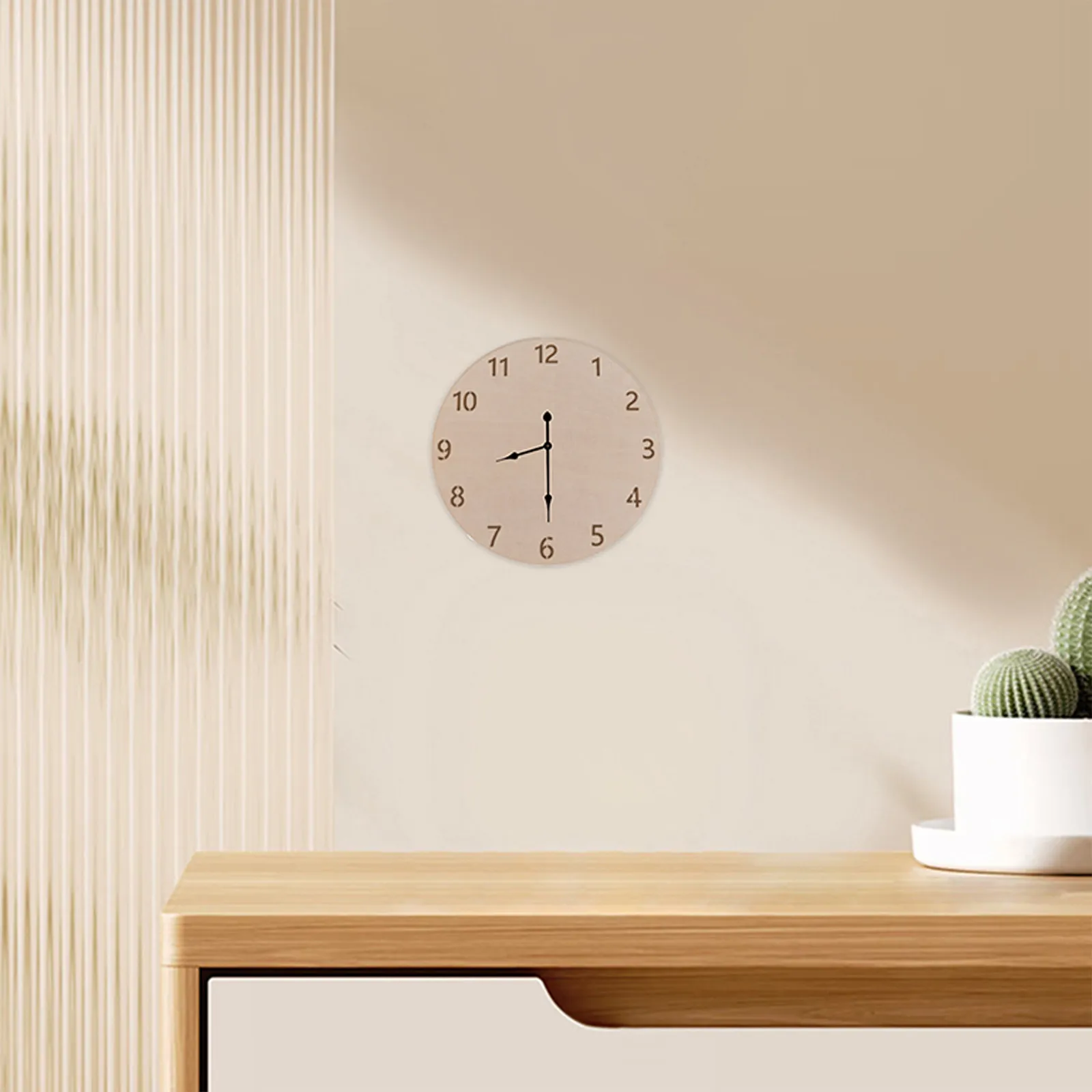 10Pcs Wood Clock Face Blank for DIY Projects Natural Unfinished Round Dial Replacement Painting Wall Clock Material