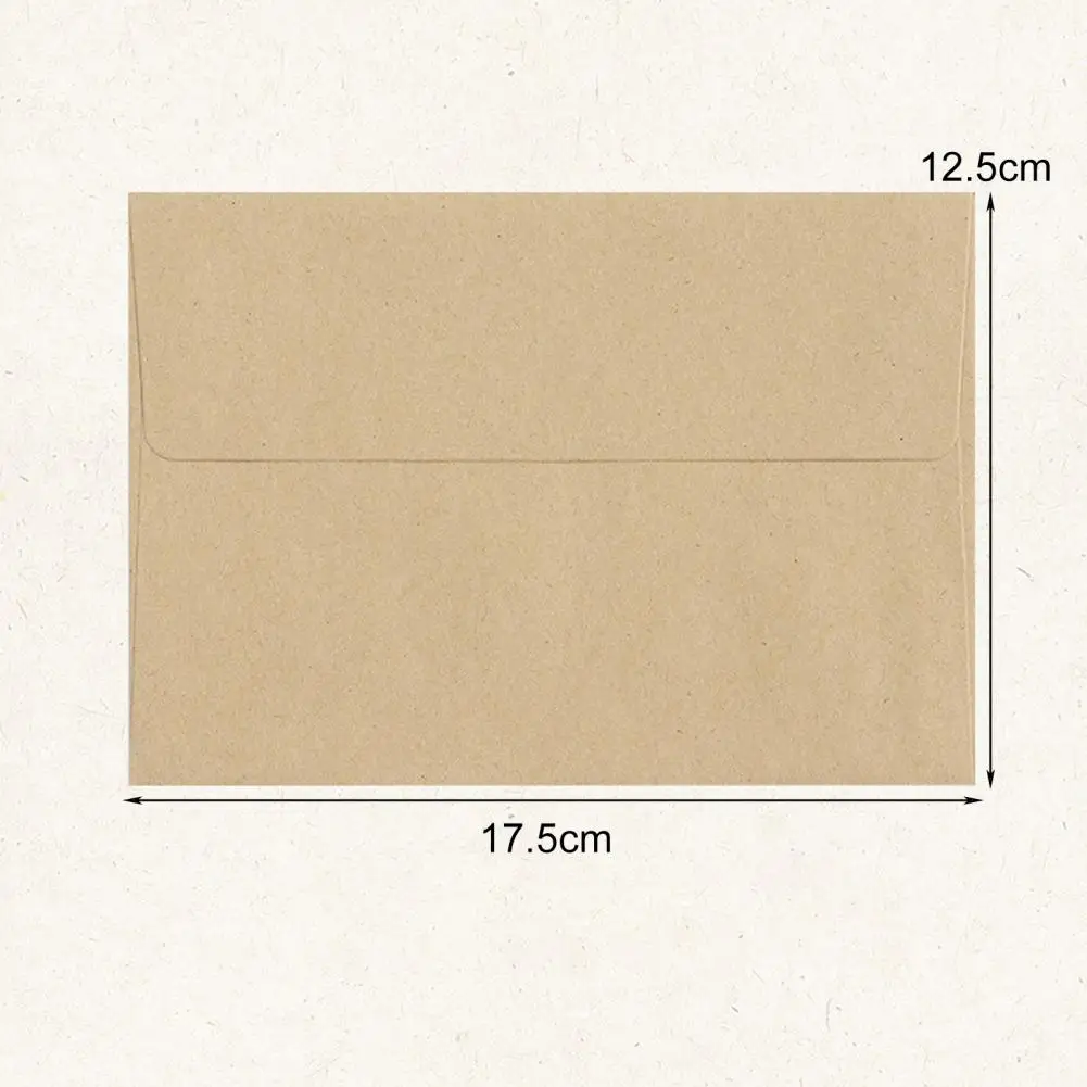 10 Pcs Retro Vintage Kraft Paper Envelopes for Letter Paper DIY Scrapbook Invitations Gifts Wedding Party Invitation Card Bag