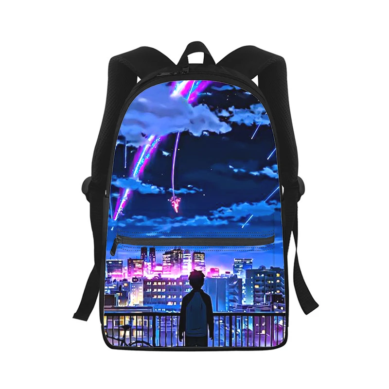 your name anime Men Women Backpack 3D Print Fashion Student School Bag Laptop Backpack Kids Travel Shoulder Bag