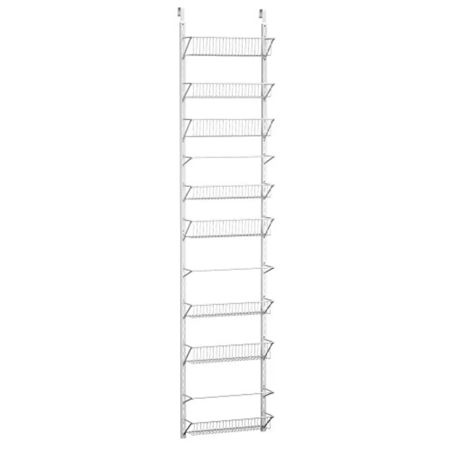 

Pantry Over The Door Spice and Jar Rack Organizer - Great Storage Space for Cabinets and Kitchen - Wall Mounted 8 Tier Shelves