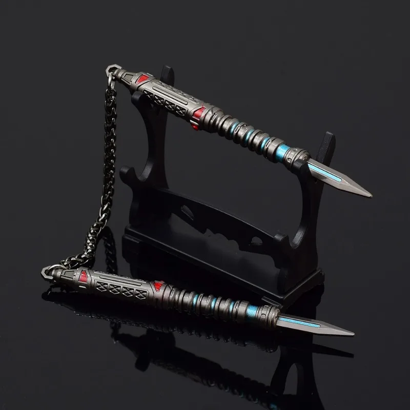 33 cm Ash's Heirloom Nunchaku Sterkste Bond Apex Legends Game perifere legering Model Modieuze Persoonlijkheid Bureau Decoratie Speelgoed