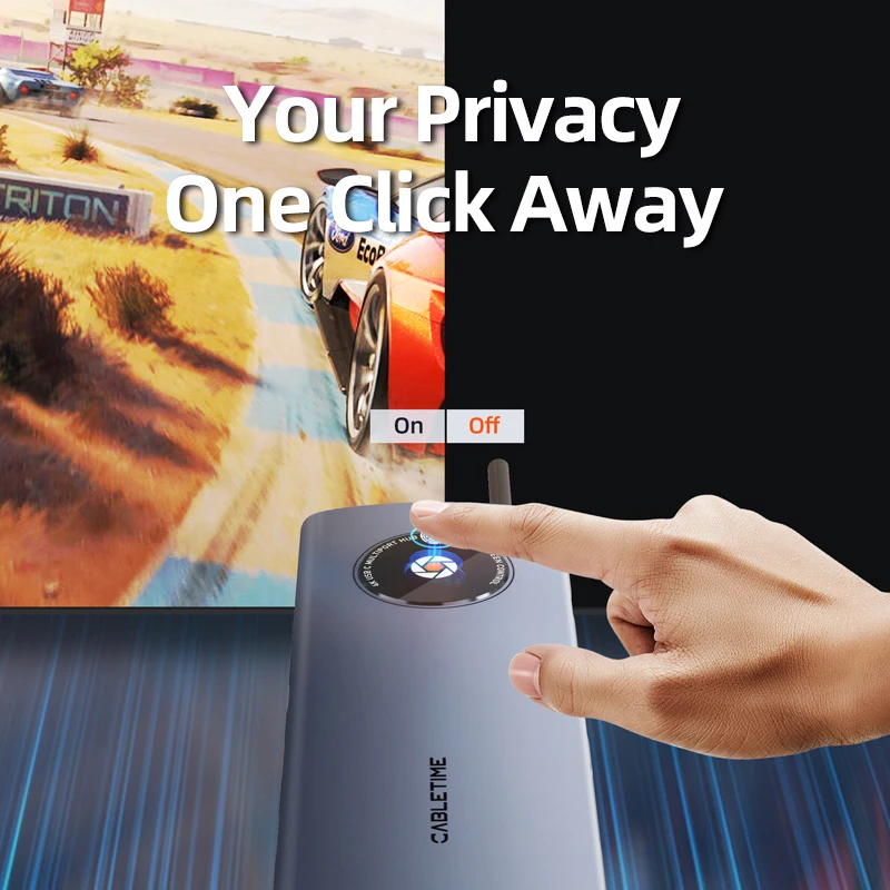 CABLETIME 8 in 1 USB C HUB 4K Type C Hub to HDMI PD100W SD&TF LAN USB3.0 5Gbps Splitter Adapter for Laptop Macbook Pro Air Dock