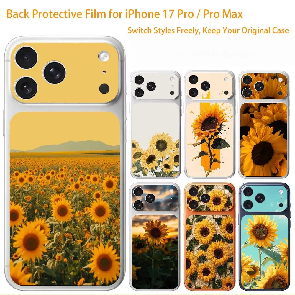 

Защитная пленка Sunflower Premium Skin Wrap для iPhone 17 Pro/Max, защитная наклейка на заднюю панель и камеру (не чехол)
