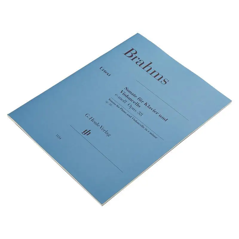 HN1134 Brahms Violoncello Sonata E Minor Op 38 Voss Egon Behr Johannes G Henle Verlag 9790201811345 كتاب