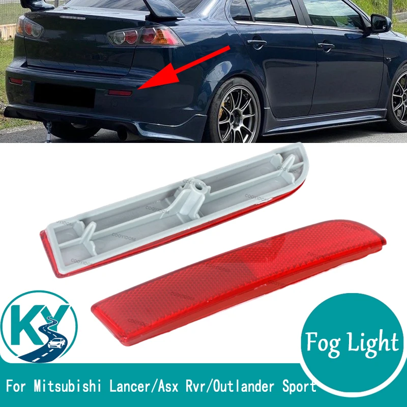 For Mitsubishi Lancer Gt Ex 2007-2019 For Outlander Sport 2010-2019 For Asx Rvr Rear Bumper Taillight Reflector Without Bulb