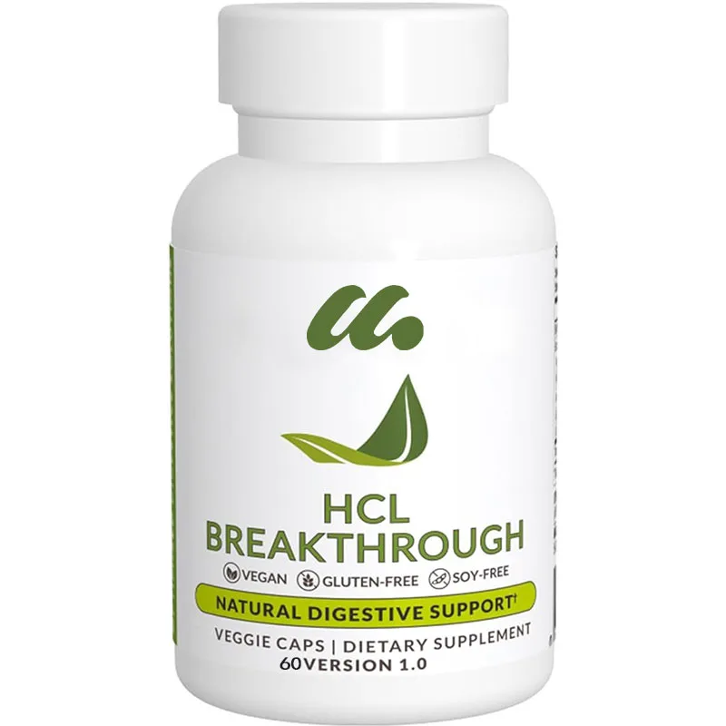 Betaine hydrochloride enzyme supplement - helps with protein breakdown and absorption - helps alleviate gas and heartburn