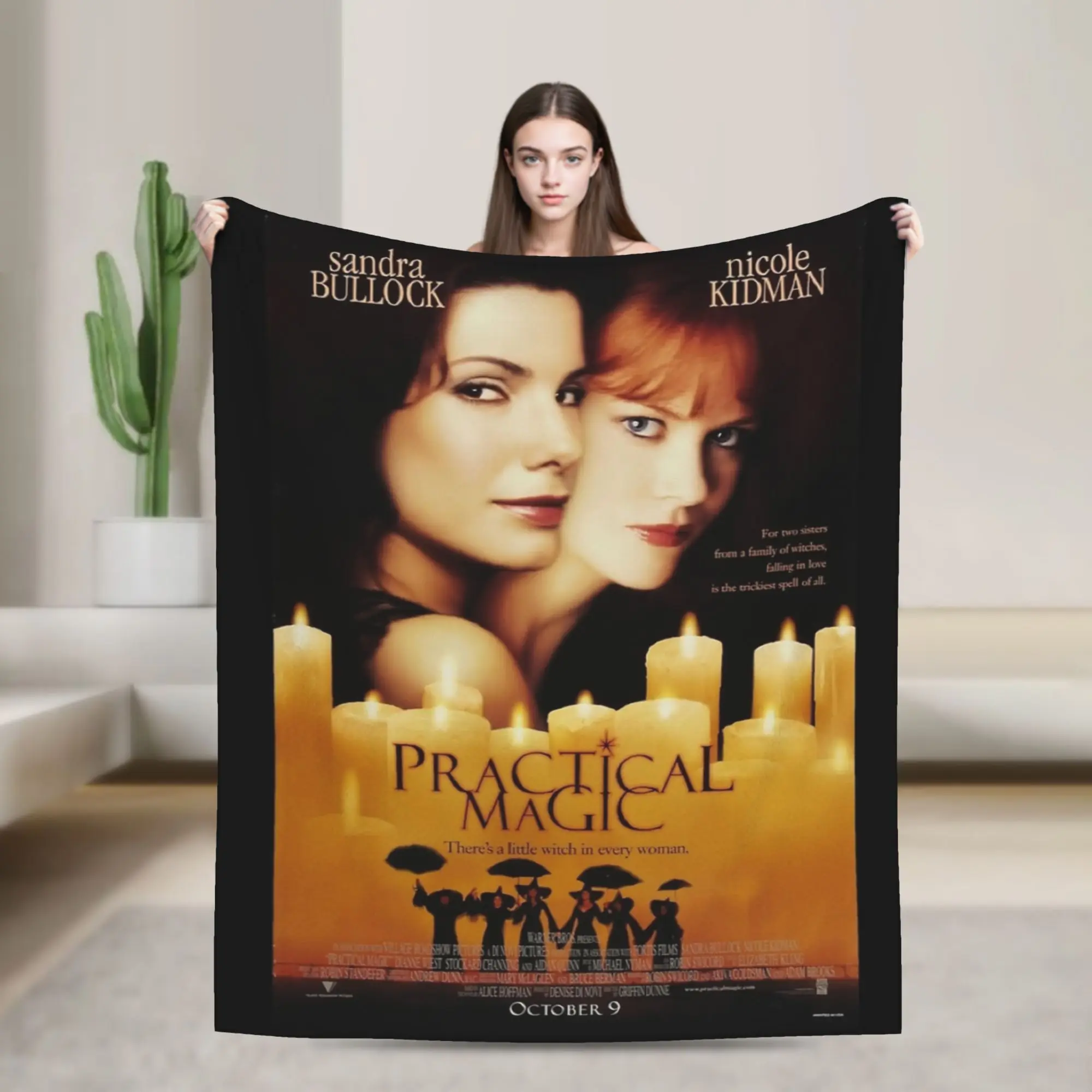 Practical Magic Blankets  Fleece Novelty Soft Throw Blankets for Bedding Lounge  Winter