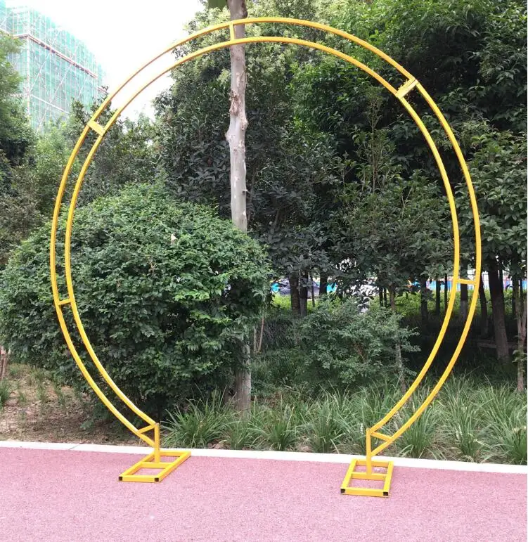 

New wedding props circular double-pole arch frame single-pole arch iron background arc wedding