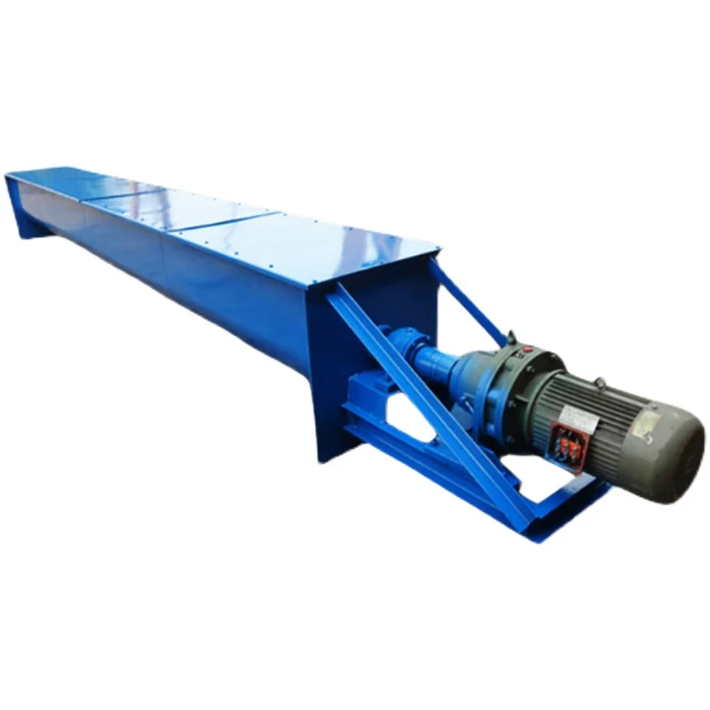 Jiaolong spiral conveyor U-shaped shaftless stainless steel tube vertical cement particle winch feeder hoist