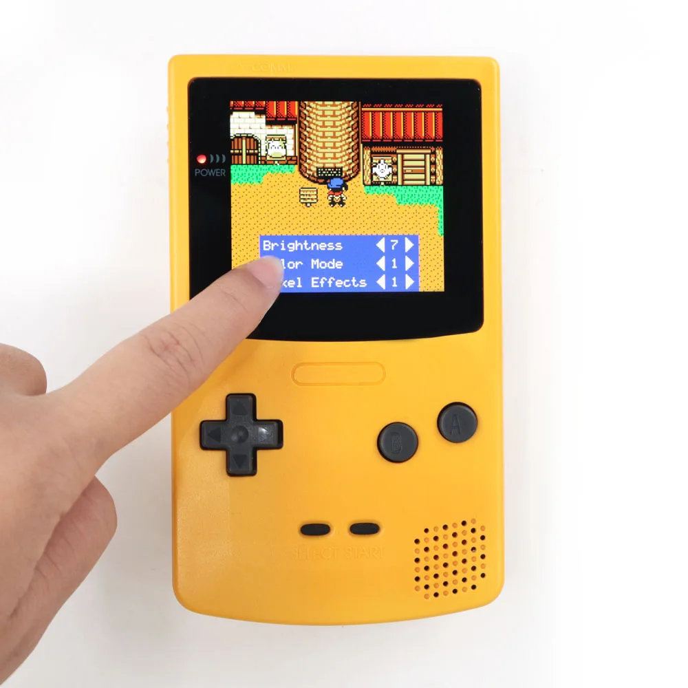 GBC OLED 스크린 라미네이팅 터치 스크린 AMOLED 디스플레이 OSD 레트로 픽셀 FRM 온/오프 LCD 키트 (게임보이 컬러용)