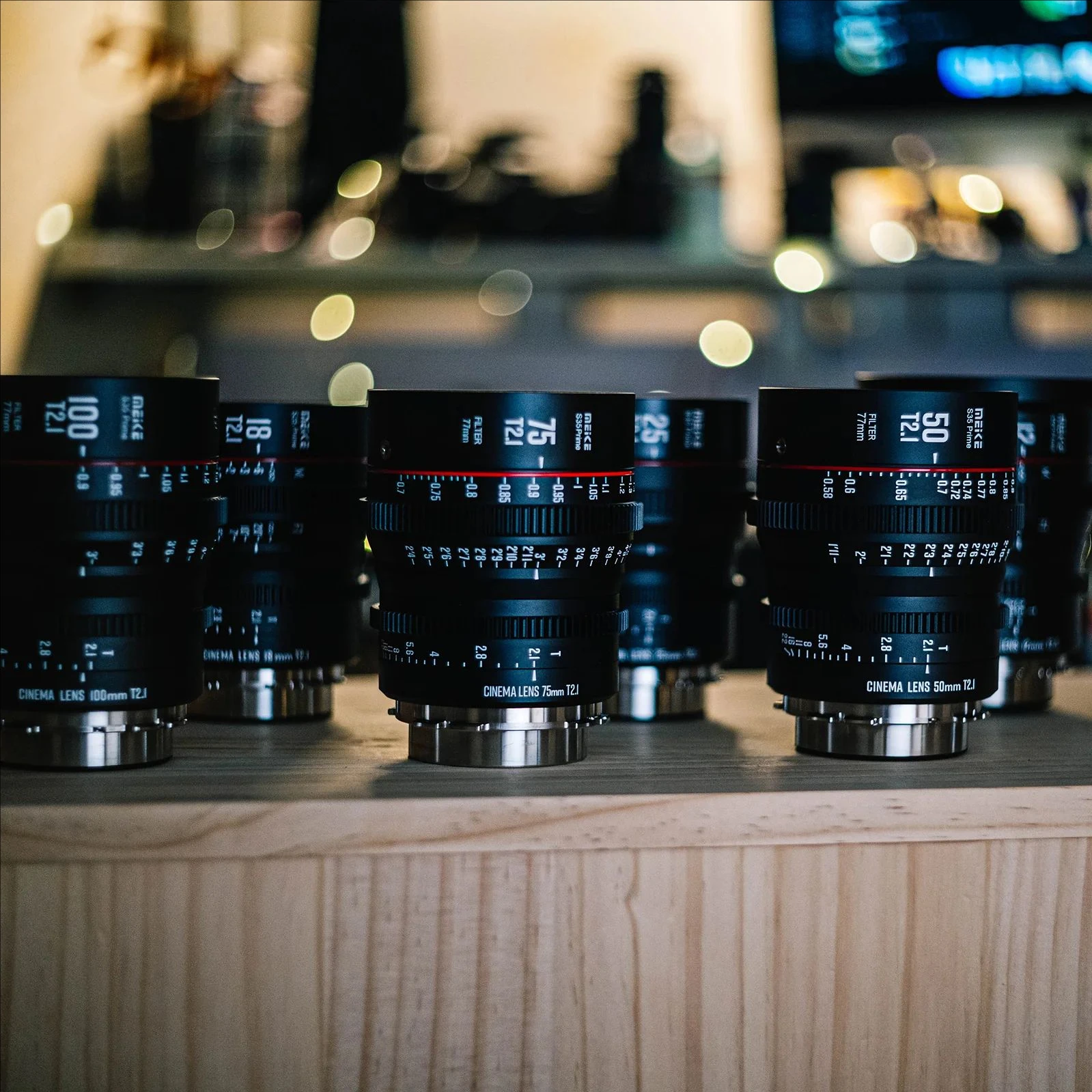 Meike S35 프라임 시네마 렌즈, Arri PL, Canon EF 마운트, 12mm T2.5,18mm 25mm 35mm 50mm 75mm 100mm T2.1