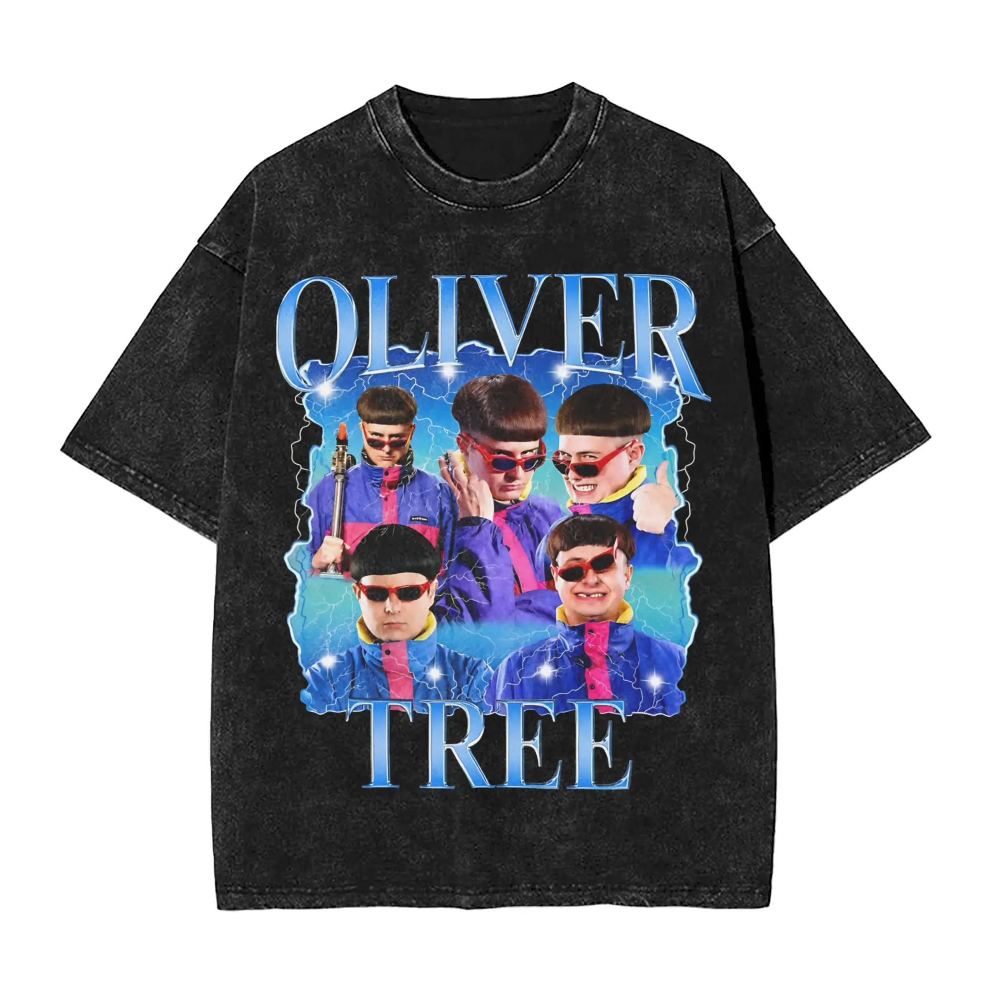 Washed T Shirt Oliver Tree Rest In Peace 1993 to 2026 Memorial Cool T-Shirt Oversize  Streetwear Cotton Printed Tees Men Women