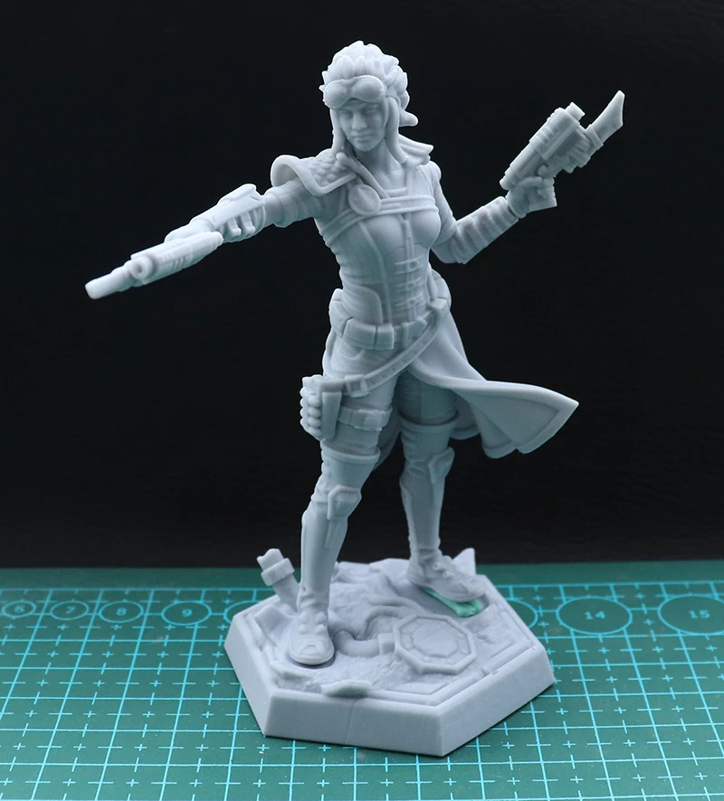 1/24 75mm 1/18 100mm Resin Model Space Girl Soldier  Figure Unpainted No Color RW-774