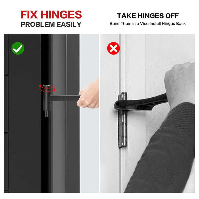 

AB34-2PCS Door Hinge Adjustment Tool 134 And .180 Gauge Door Adjustment Tool Hinges Gap Adjusting Wrench Door Hinge Tool