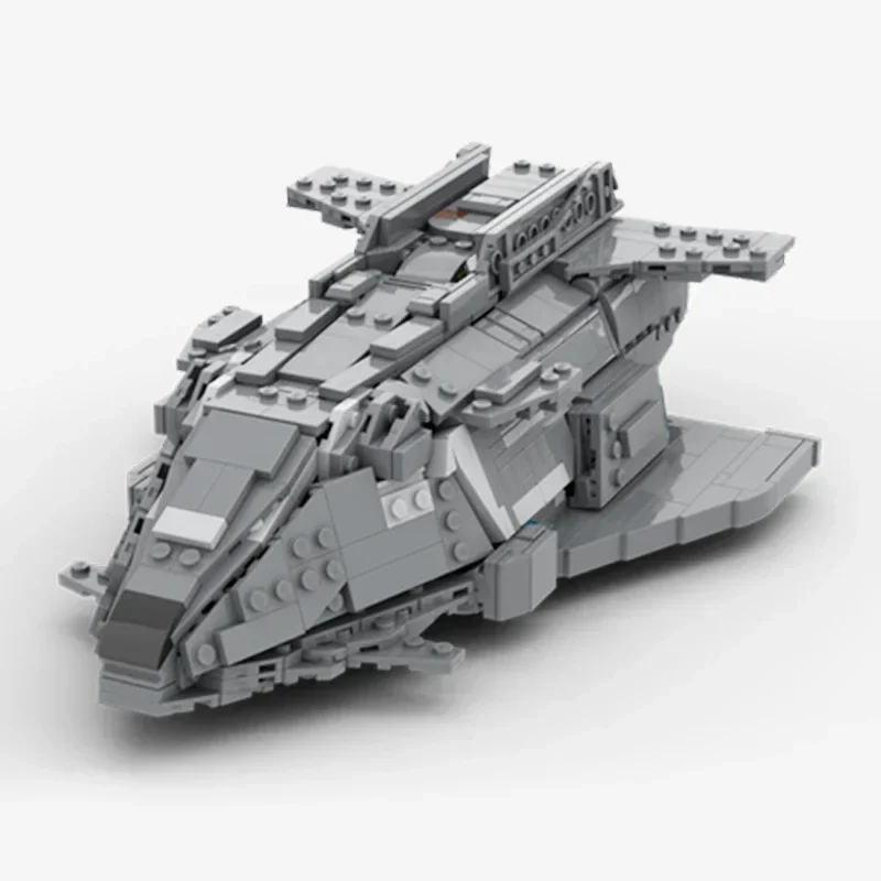 MOC-Briques de construction modèle militaire, échelle 1:300, technologie de la Gunship fédérale, blocs modulaires, cadeaux de Noël, jouets à assembler soi-même