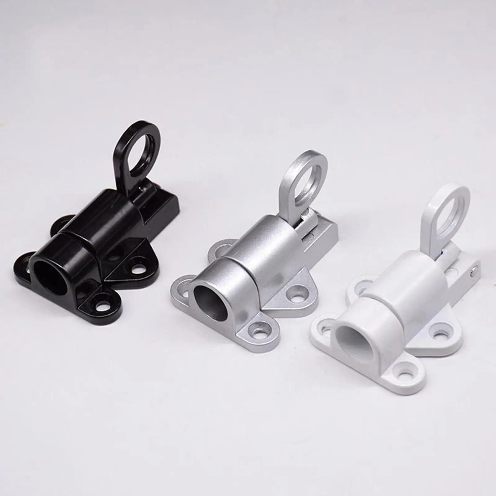 Picture 6: 2x 2-Pack Window Cabinet Pull Spring Load Automatic Door Latch Lock