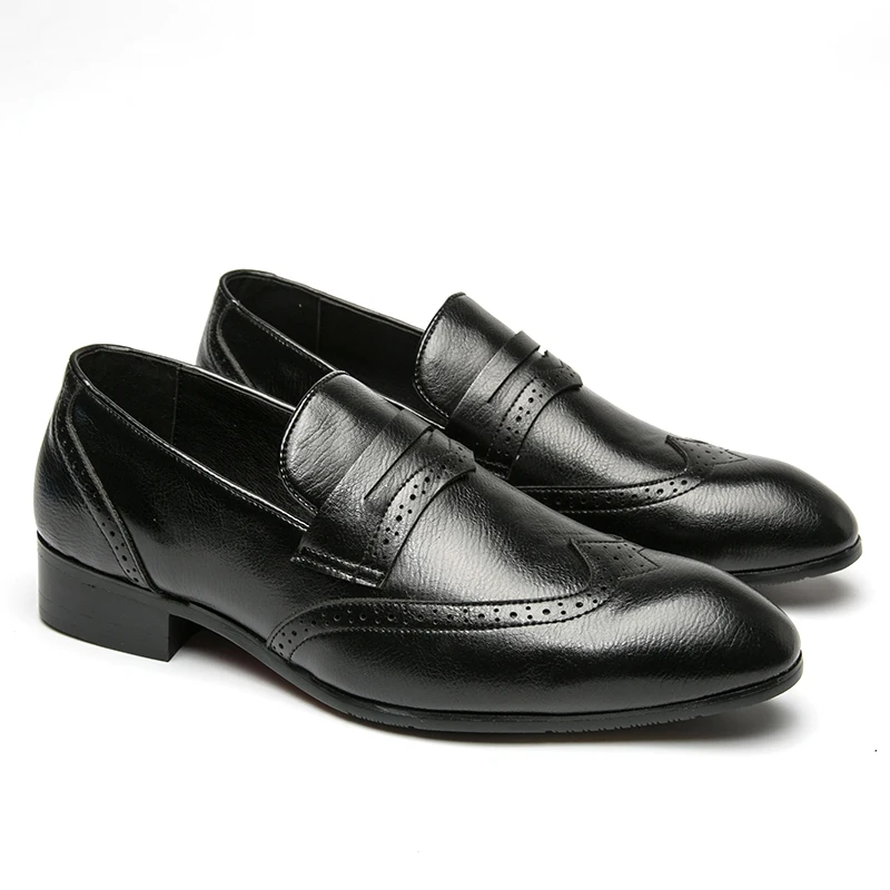 

Трендовая повседневная кожаная обувь высокого качества, мужские деловые свадебные мужские модельные туфли в британском стиле, деловая офисная обувь, мужские лоферы